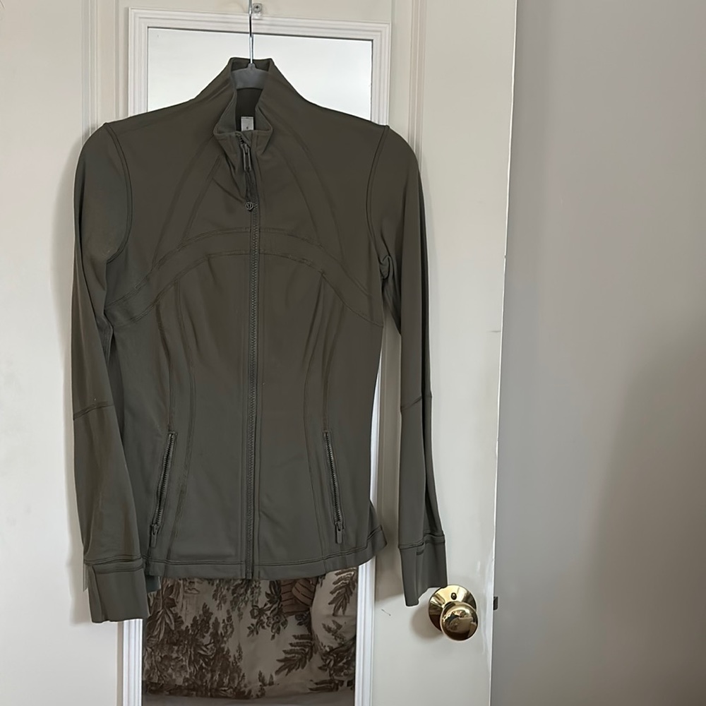 Olive Green Lululemon Define Full Zip